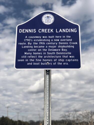 Historic Marker, Dennis Creek Landing